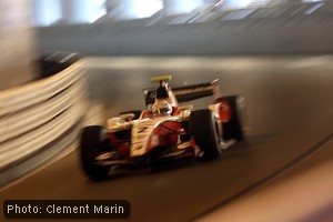 Sam Bird in the tunnel at Monaco