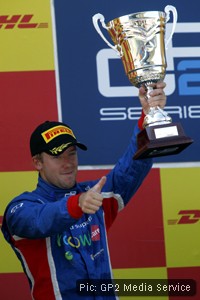 Sam Bird on the podium at Istanbul Park