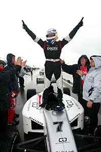 JK Vernay celebrates victory